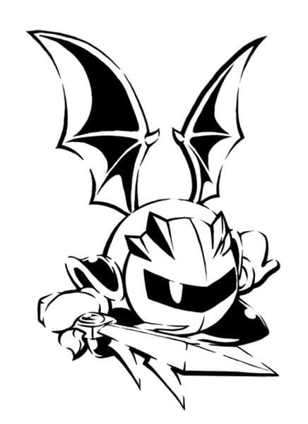 Meta Knight Stencil