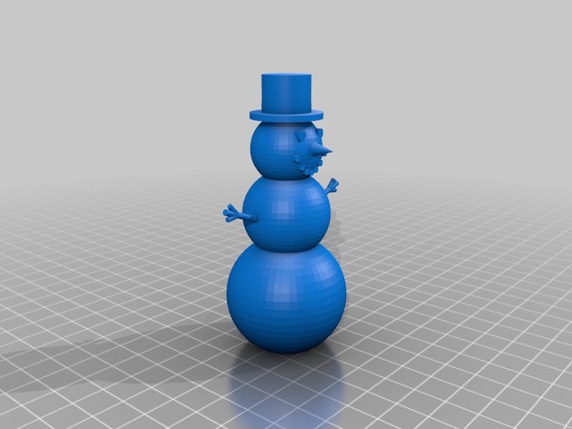 Awesome 3d printed snowman