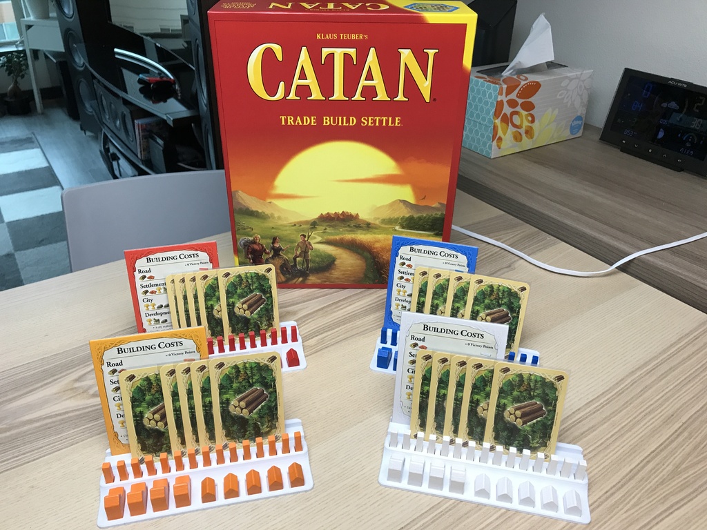 Catan Piece and Cards Holder
