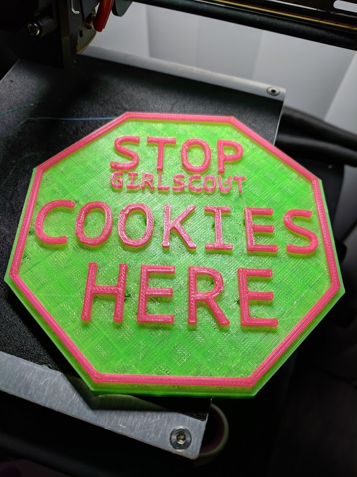 Girl Scout Cookie Stop Sign
