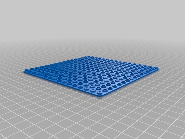 My Customized LEGO-Compatible 16x16 technic hole baseplate flat