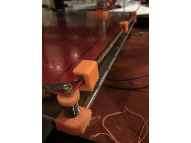 Glass / Bed / Cork clamp for Makerfarm Pegasus