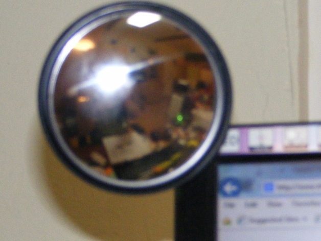 Cubicle rearview mirror