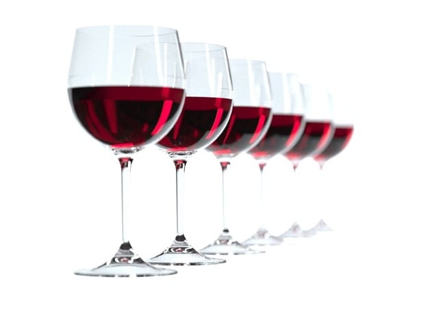 Wine glasses - Burgundy
