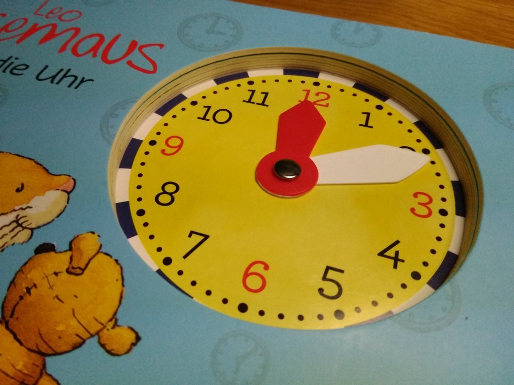 Child's book clock hand replacement