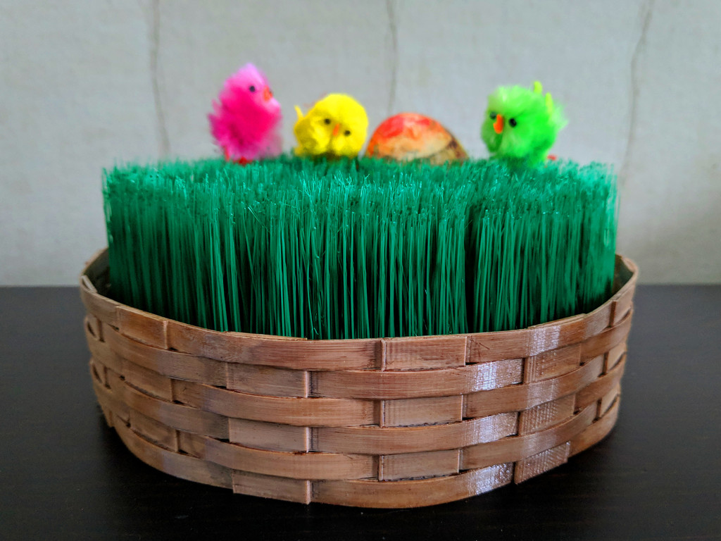 3D Printable Easter Grass Basket