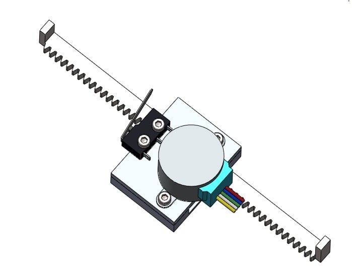 Linear actuator for byj48 stepper motor