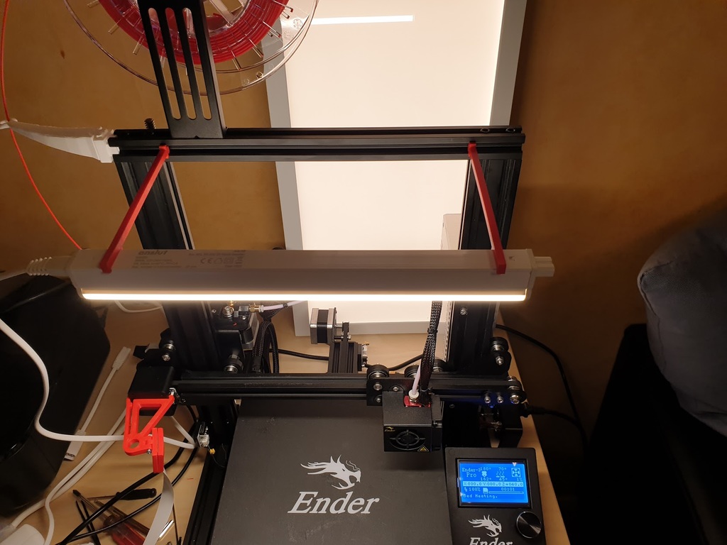Ender 3 Pro light holder