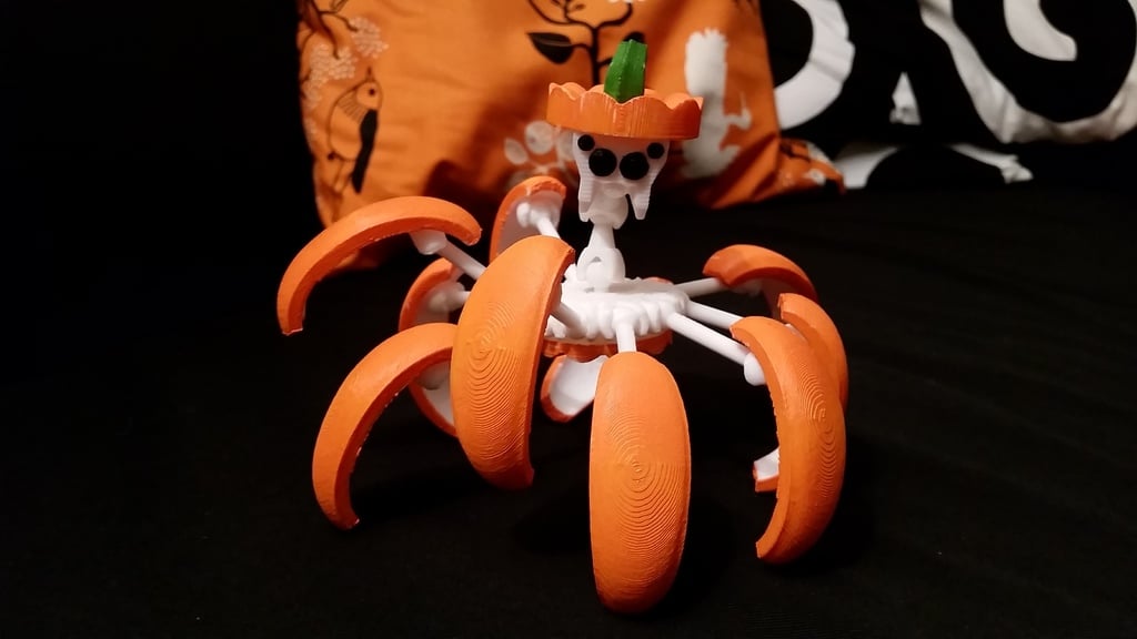 Halloween Pumpkin Spider Transformer (Ready to print)