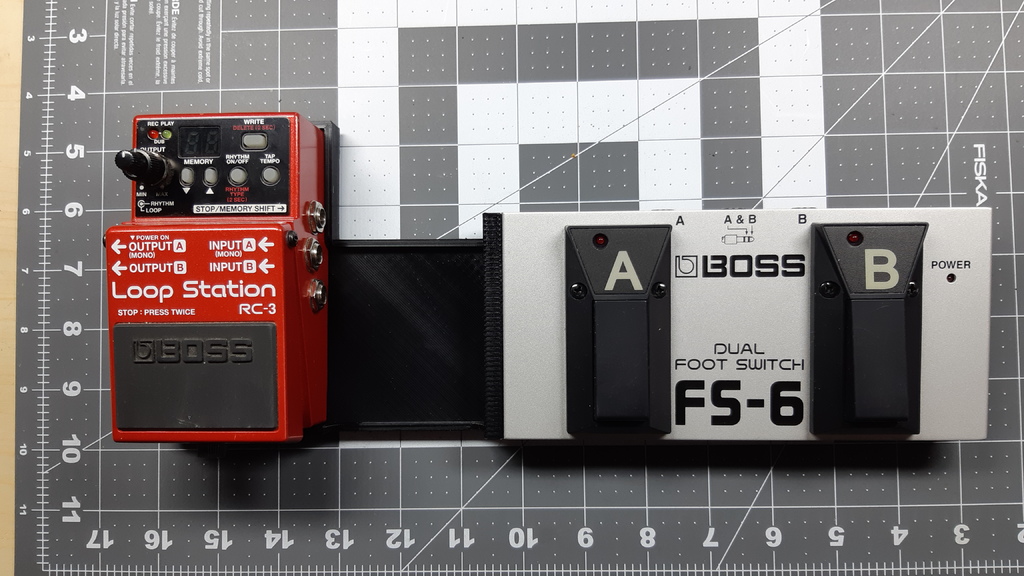 Boss RC-3 mount for FS-6 dual foot switch