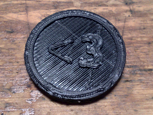 Two-Face coin (Thingiverse edition)