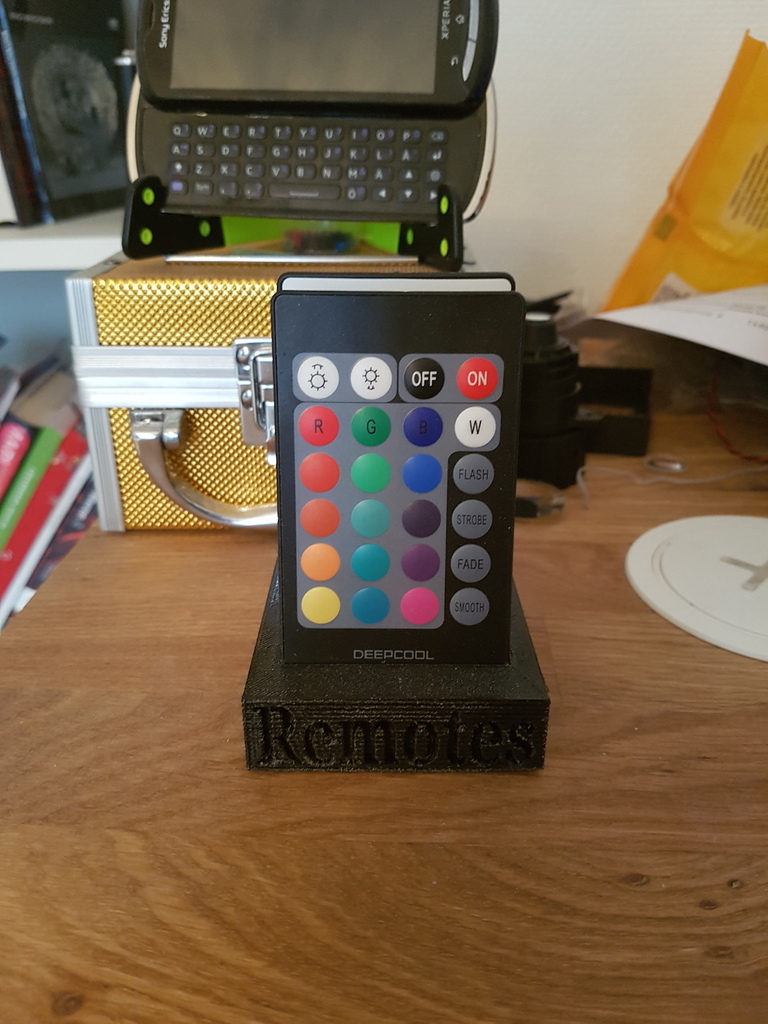 Stand for 2 led lights controllers/remotes