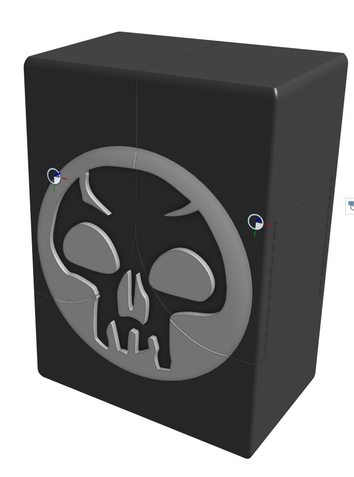 CCG Box with magnetic locks (MTG: Black, EDH)