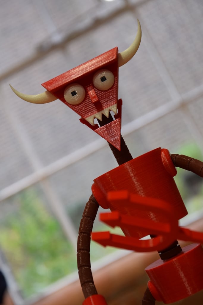 Futurama Beelzebot - Robot Devil - Buildable Model