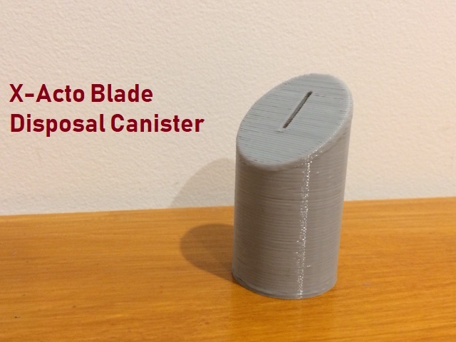 XActo Blade Disposal Canister
