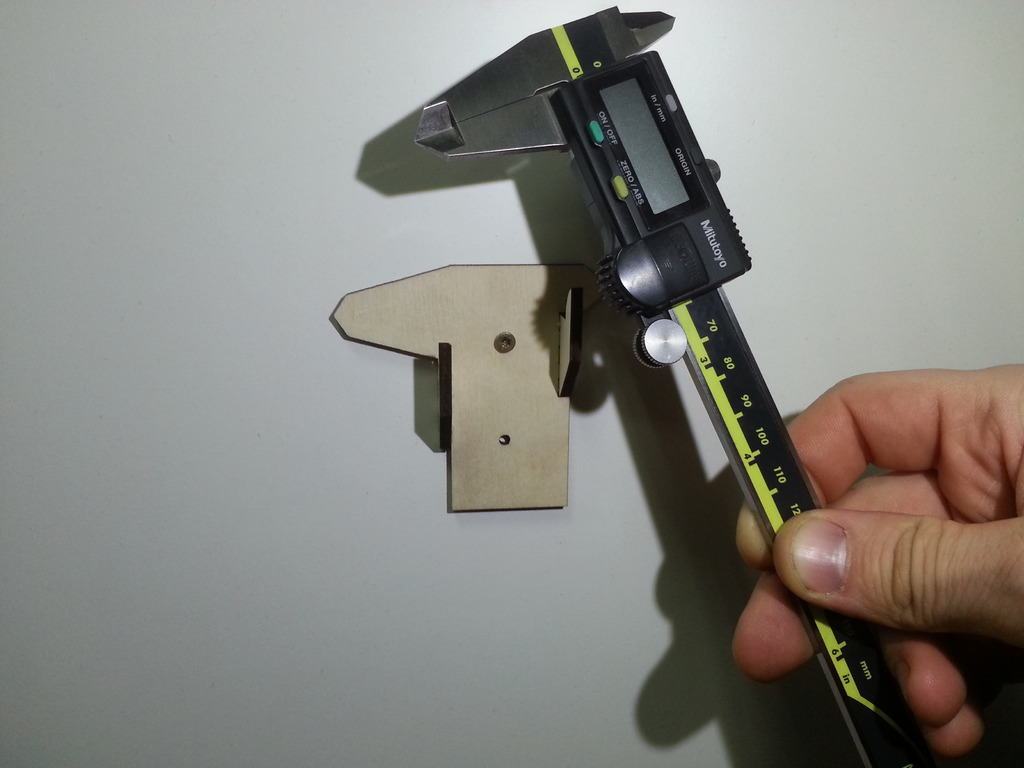 Laser Cut: Universal caliper holder