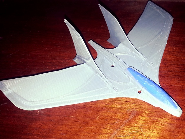 Stingray - A super cool, snap together (no glue!) flying wing