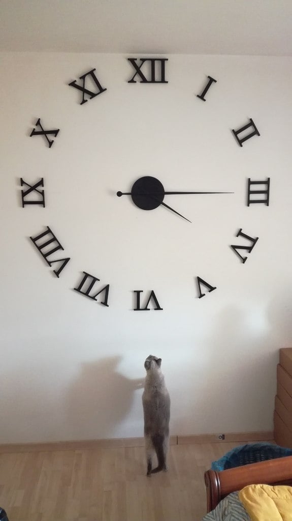 Extra large roman wall clock