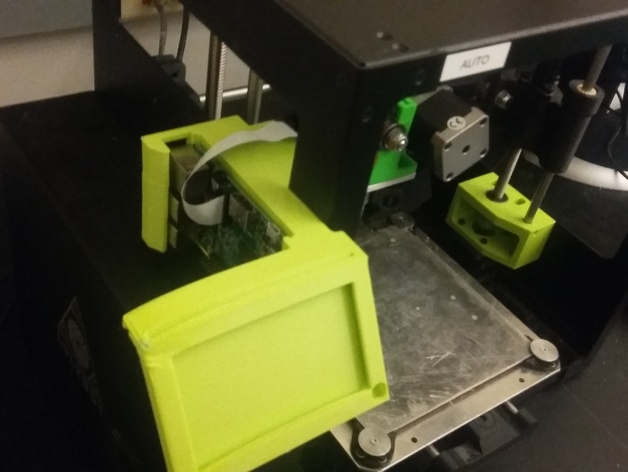Lulzbot mini 3D Printer Raspberry Pi Web Camera Card holder Octoprint
