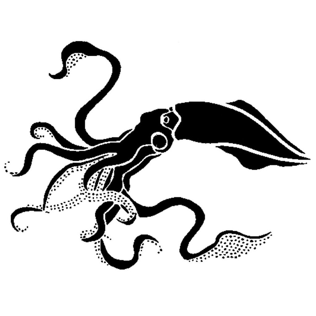 Squid stencil