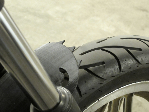 Clip-on motorcycle fender