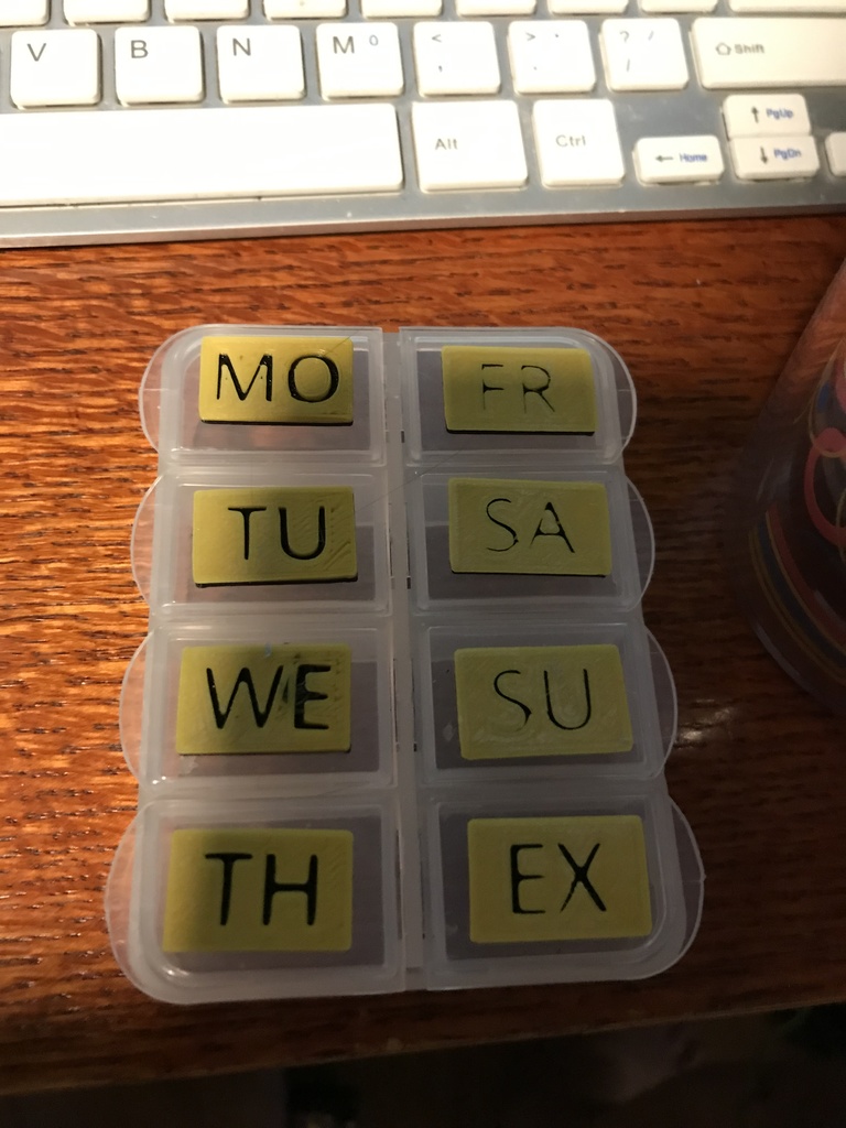 Pill Box Labels