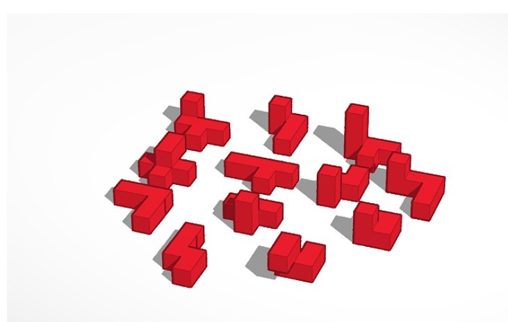 12 piece 3d cube puzzle