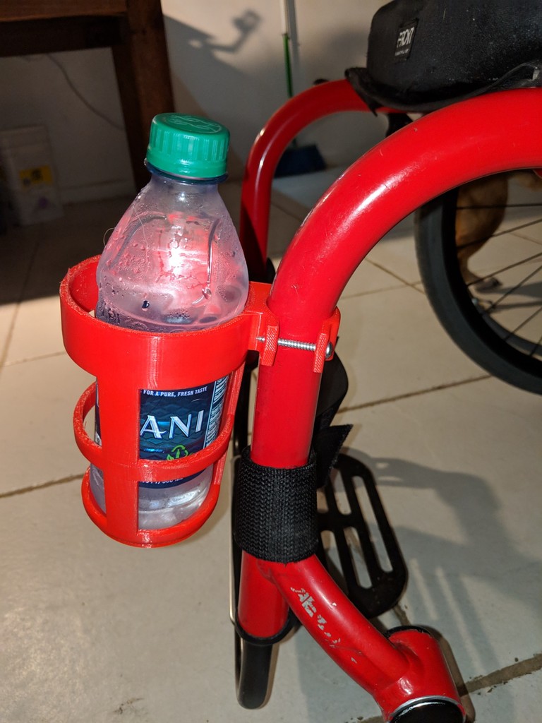 Wheelchair Cupholder - Works with Bottles