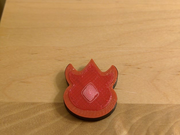 Volcano Badge Pokemon Magnet