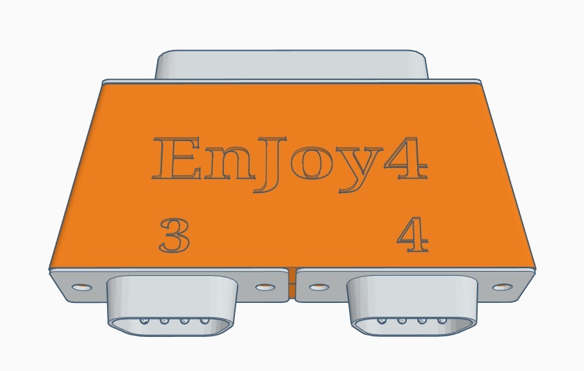 EnJoy4 Case (Amiga 4-Joystick Adapter)