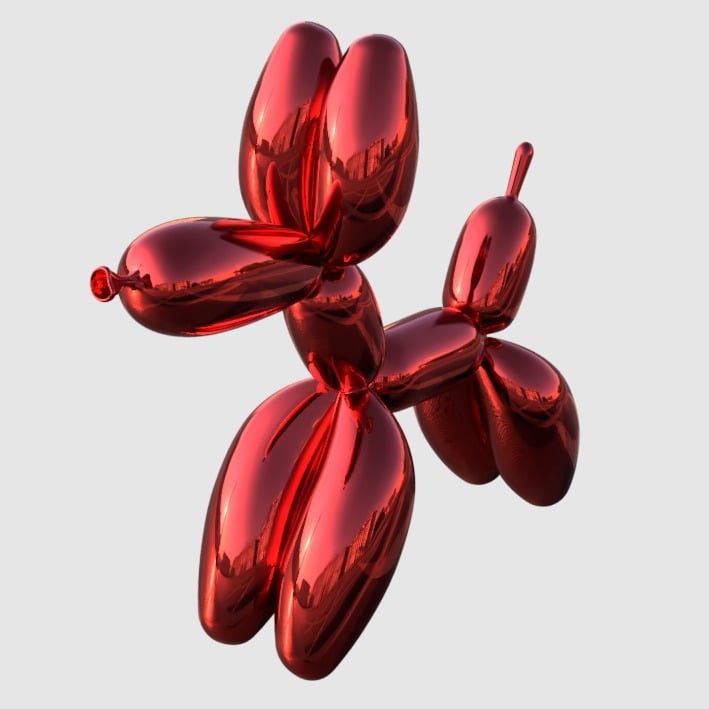 Balloon Dog (Jeff Koons) [nose optimized]