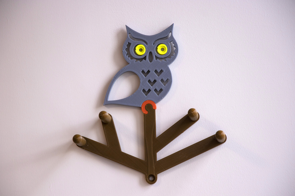 Multi-Color Owl Coat Hanger