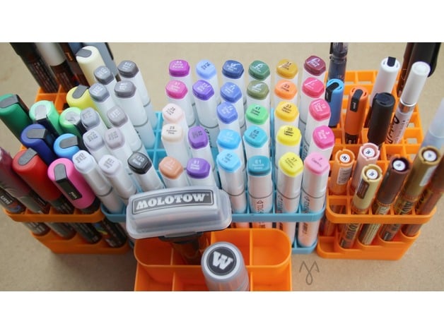 Marker Stand, various sizes (Fits Posca, Molotow, Promarker, Copic, Sta...)
