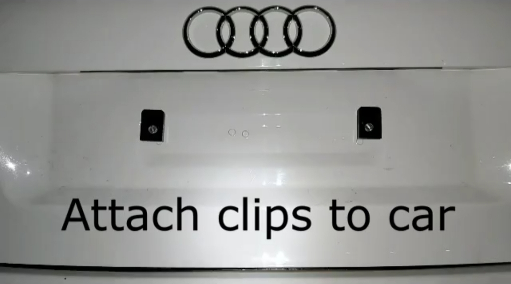 Quick Release Number Plate Holder