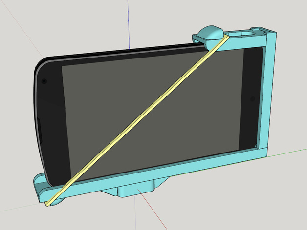 Phone tripod mount (Nexus 4 with flip cover case)