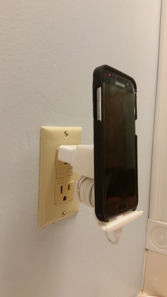 Phone and Cable Holder for Samsung Charger