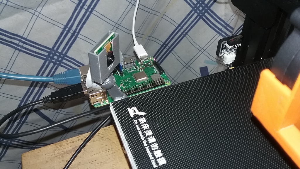 Raspberry Pi 3 and Arducam mount for Ender 3 - No extra hardware needed