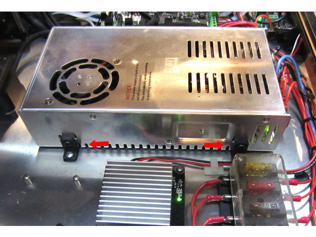 3D Printer Power Supply Bracket (MeanWell)