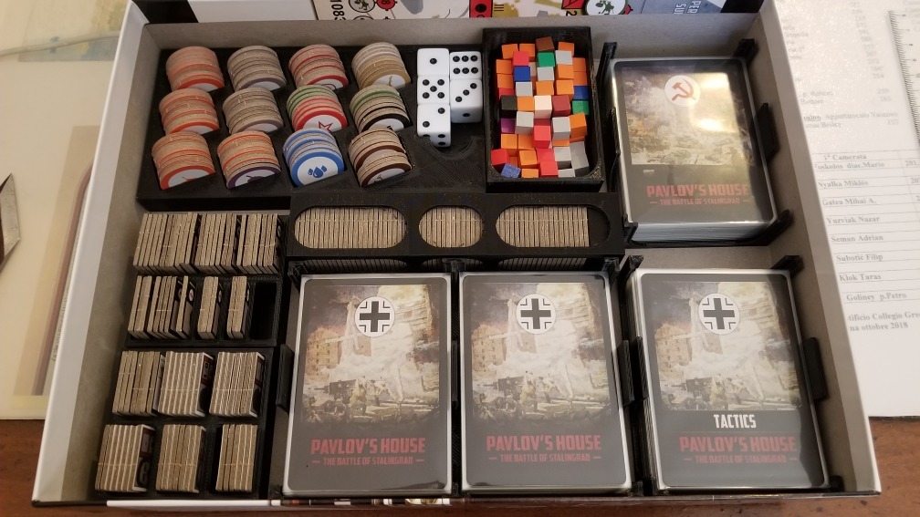 Pavlov's House: The Battle of Stalingrad Board Game Insert
