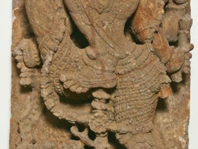 God Vishnu Measures the Universe in Three Strides (Trivikrama)