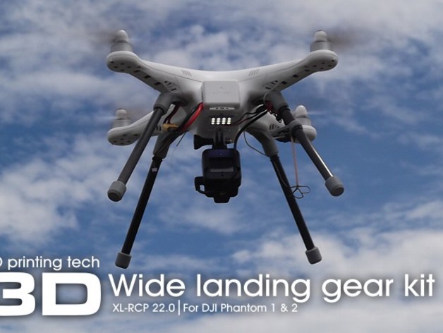 XL-RCP 22.0 Wide landing gear kit for DJI Phantom series