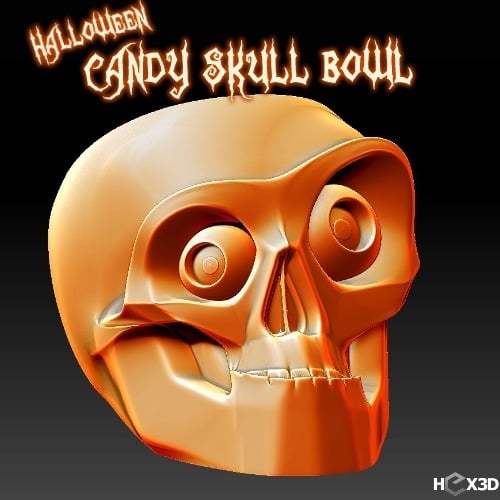 Halloween Candy Skull Bowl