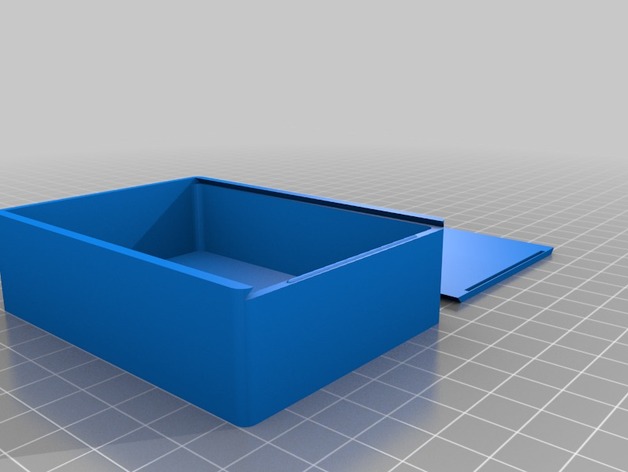 Card box with sliding lid