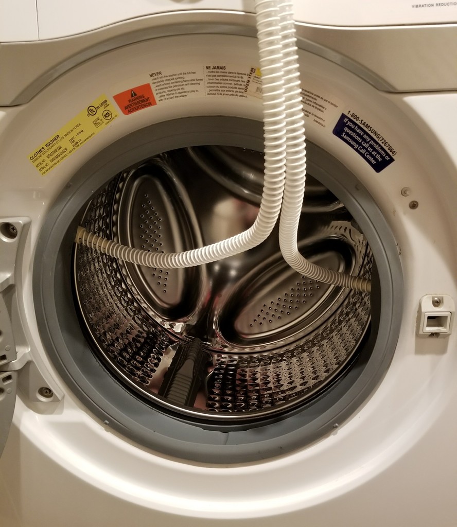 Stop mold in front-loading clothes washer with this gasket drying fan