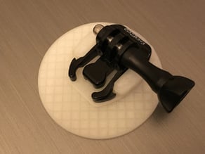 GoPro "Quick Release" Stand [(parametric) Remix of "GoPro Hero flat fast attach mount for screwing" by ForReason]