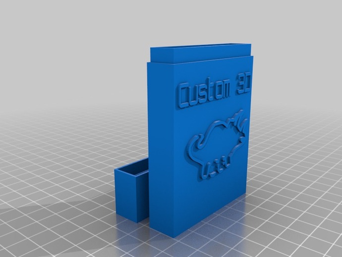 Custom 3D 25 business card holder