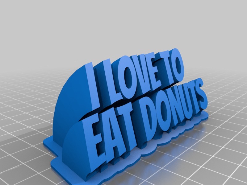 I love to eat donuts