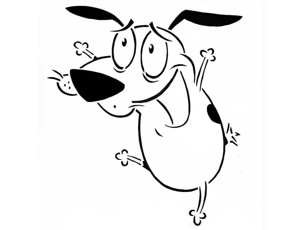 courage the cowardly dog coloring pages