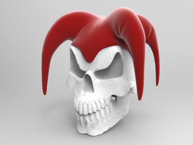 Evil Jester Skull