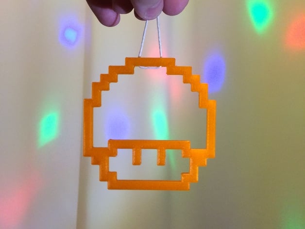 Pixel Mushroom from Mario Bros games.